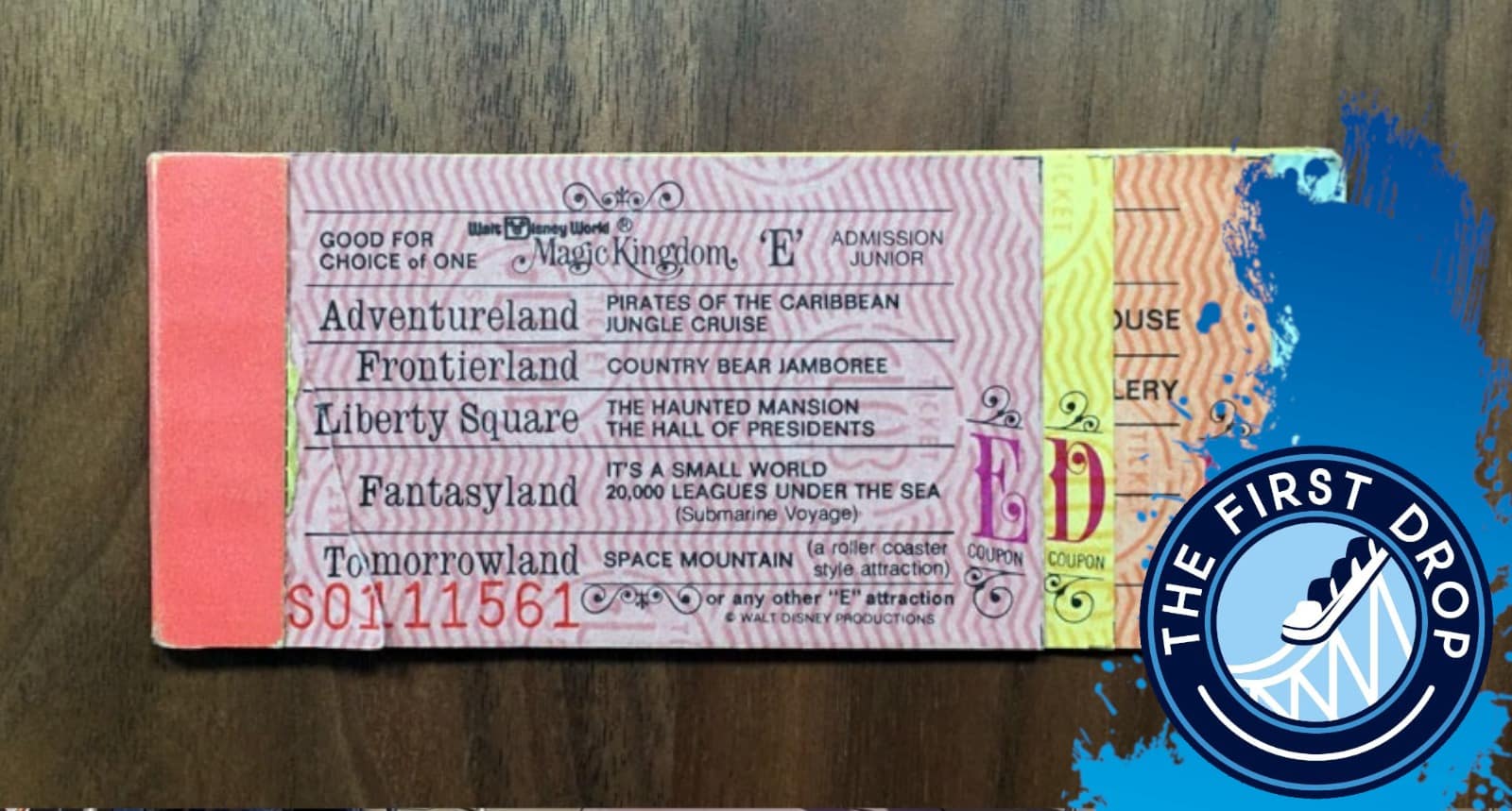 The History Of Walt Disney World E Ticket Attractions The First Drop